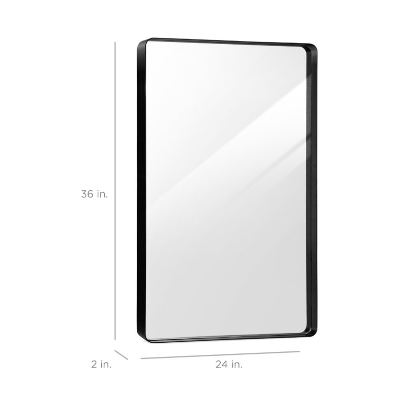 Millersville Metal Flat Wall Mirror
