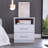 2-Drawer 1-Shelf Rectangle Nightstand