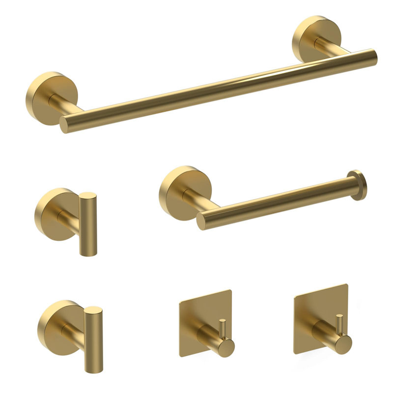 Wall Towel Rack, Gold