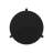 Round Wooden End Table, Black