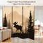 Cloison pliante 6 panneaux séparateur Royal Silhouette Moose Pine Mountain Mountain-133672071-133672072