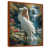 Toile avec cadre flottant brun
