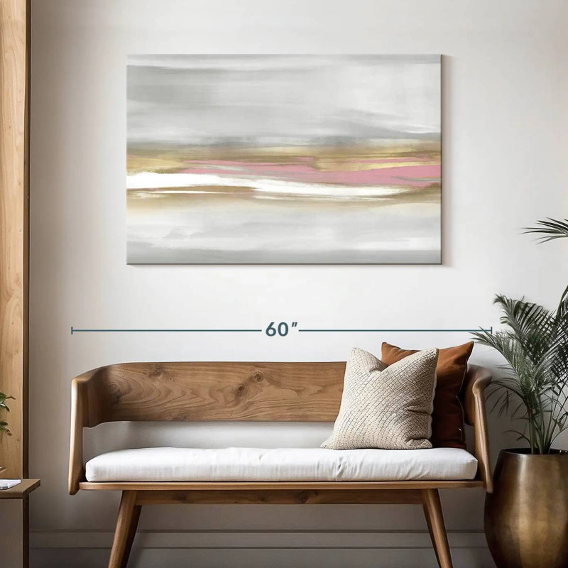 Avery Highlight Pink Blush I, 30" H x 45" W
