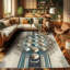 Machine Printed 229cm X 157cm Area Rug