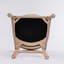 Ensemble de 2 tabourets de bar en bois français avec siège rembourré, beige et naturel French Country