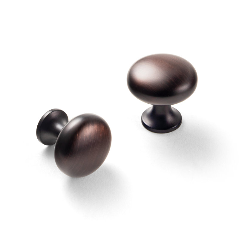Poignée champignon américain 1 1/2 po (1,5 po) Goo-Ki, bronze huilé, 1.5", Bronze frotté à l'huile