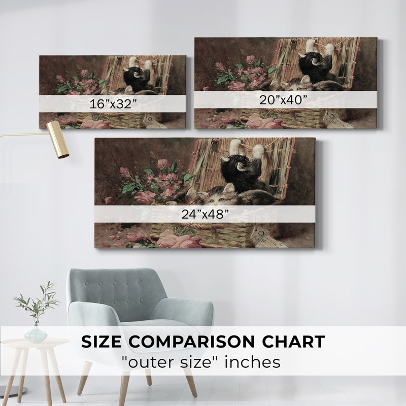Série paysage - Dxxvi - Toile tendue avec châssis - Prêt à accrocher, H 16 po x l 32 po