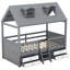 Structure de lit simple en bois-760295816