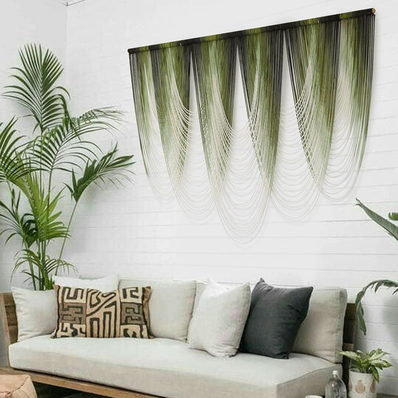 Tapisserie décorative Boho, Vert