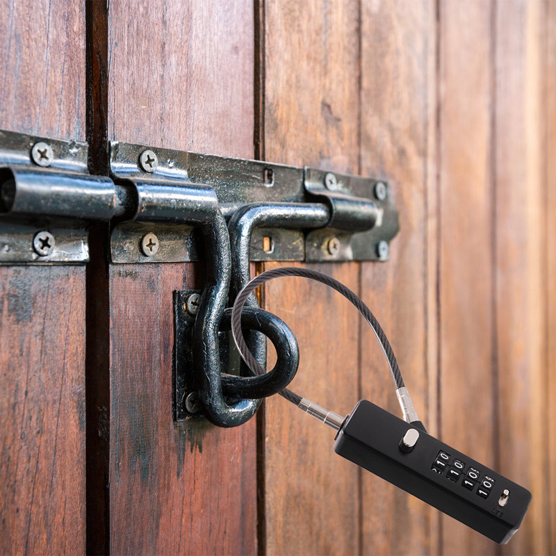 CNCEST Black Cable Lock with Combination