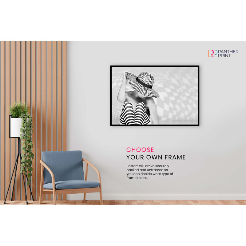 Zebra Woman - Wrapped Canvas Print, 31cm H x 46cm W