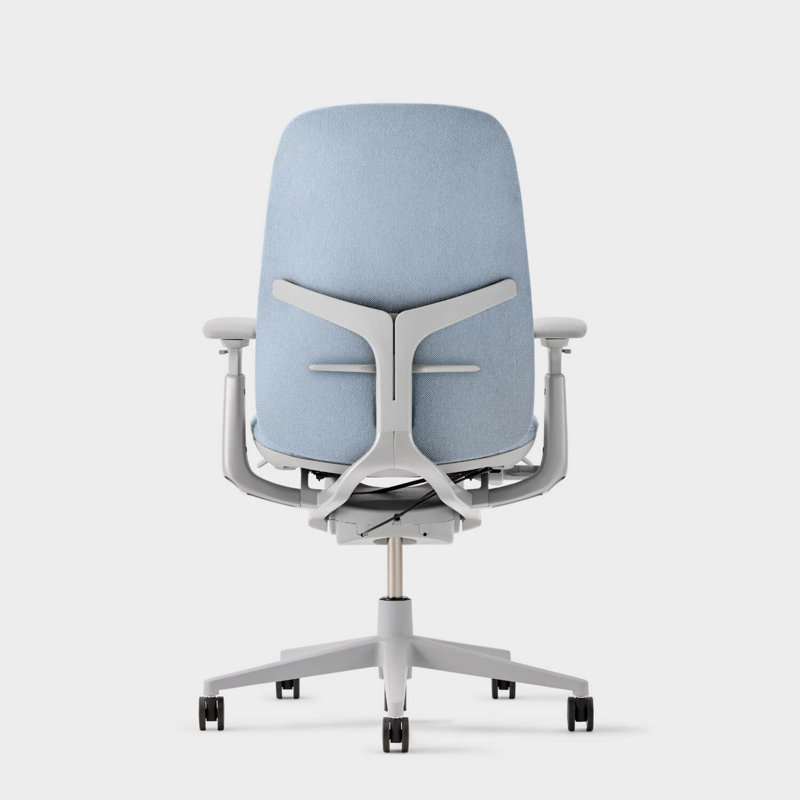 Haworth Zody Upholstered Office Chair - Standard Posture with Lumbar Support, Lake