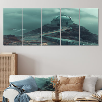 "Gray Winter Astral Architecture" - Ensemble d'impressions d'art mural