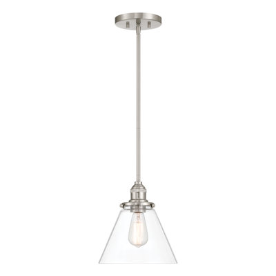 Mini-luminaire suspendu 1 lumière Barwell 10 "