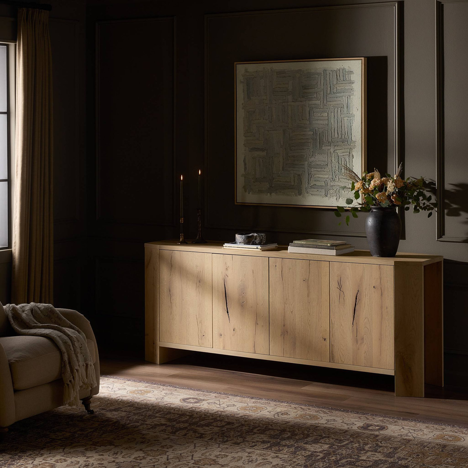 Bleached Oak Sideboard