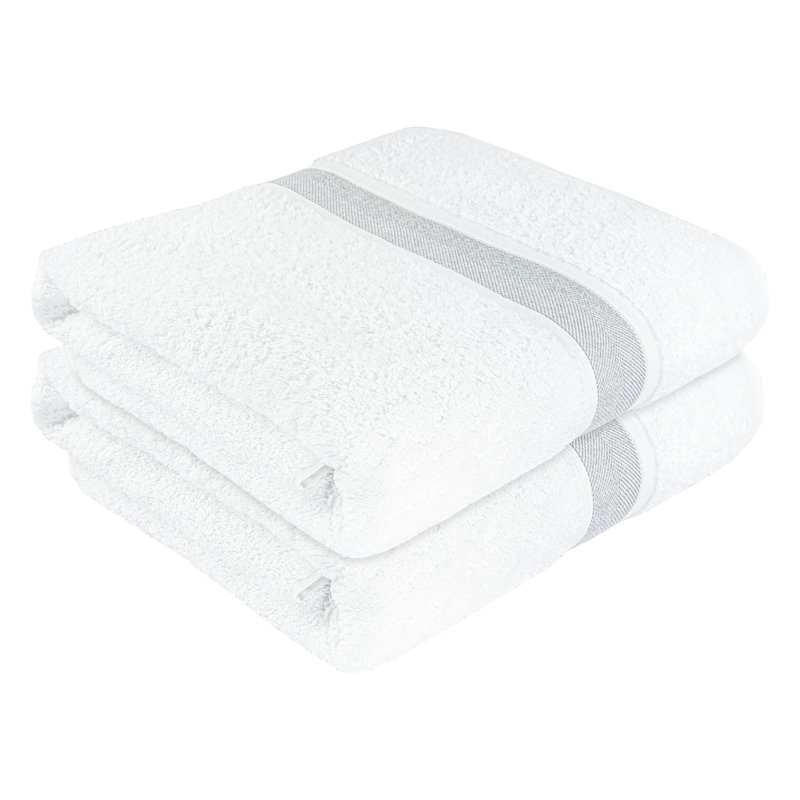 Plush Bath Towel, Gray/Silver, 1