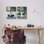«Inviting Bold Green Bathroom», ensemble de 2 toiles d'art sur toile par Yvette St. Amant