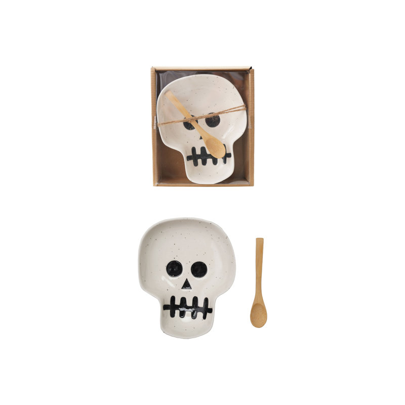 Assiette à hors-d'œuvre en grès de 8,75 po