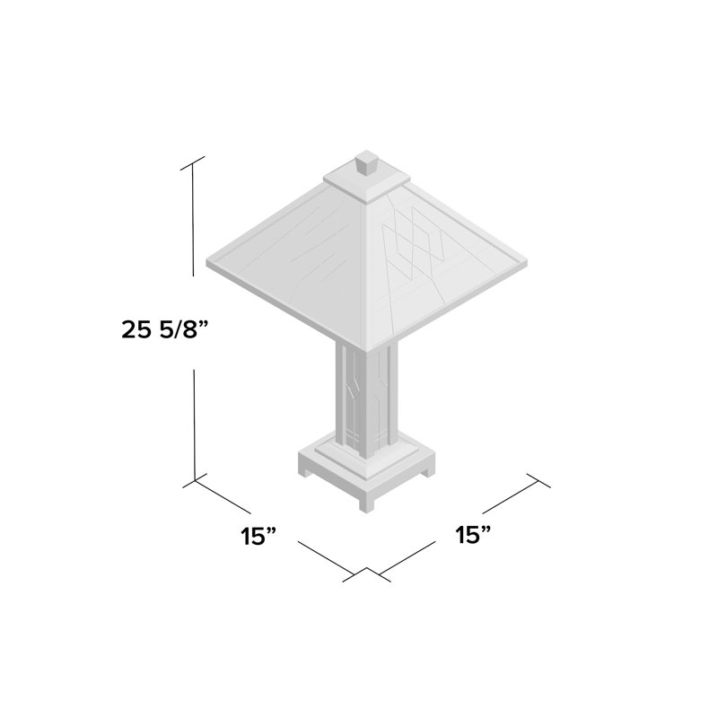 Lampe de table 25,6 "Charlotte