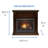 Zellmer 44'' W Ventless Fireplace-845746335