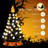Halloween Cat, Bat Tabletop Tree