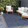 Blue/Gray Geometric Indoor/Outdoor Rug