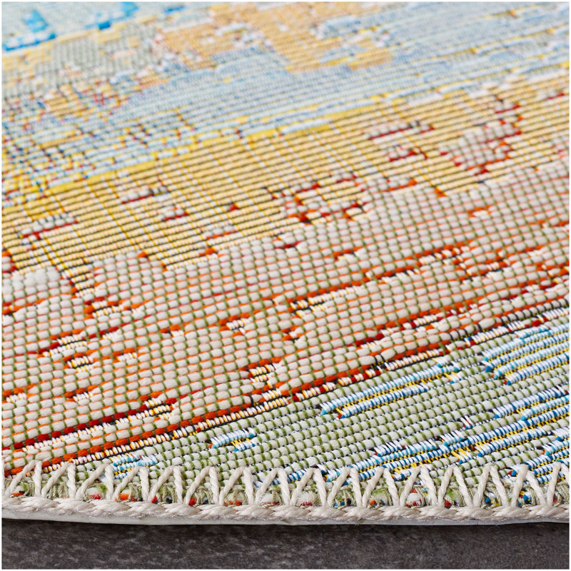 Tapis intérieur / extérieur abstrait Agambir 500 Performance, Rectangle 4 pi x 6 pi
