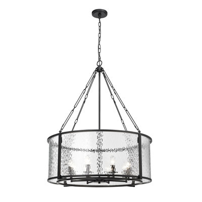 Luminaire suspendu tambour 8 lumières