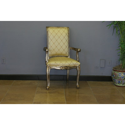 Chaise avec accoudoirs rembourrée Cheatham