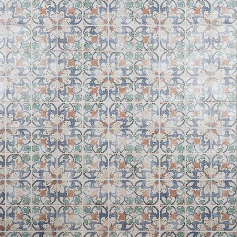 Paula Purroy Talia 5x5 Matte Ceramic Tile, Fiesta