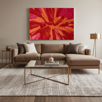 Neo Expressionism 46 Red Canvas Wall Art