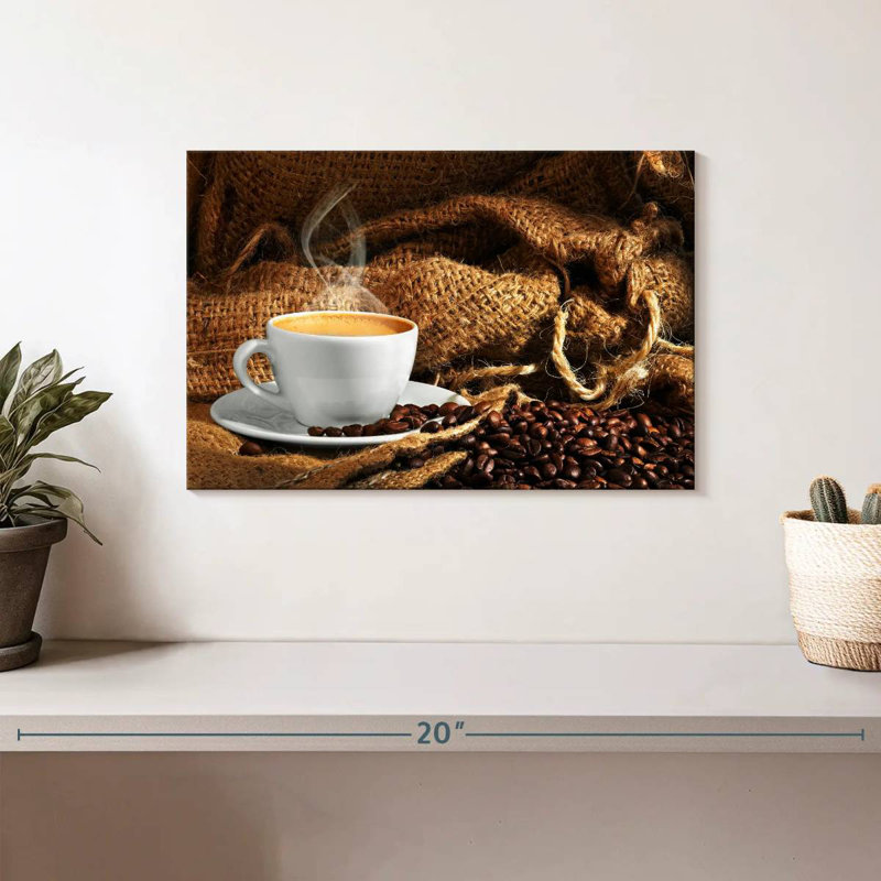 Yarlin Beans And Steaming Coffee