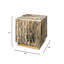 Table d'appoint cubique en résine
