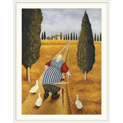 «Luton Lady with Fresh Bread», reproduction d'art de Lowell Herrero