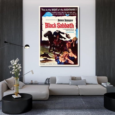 Art graphique sur toile tendue avec galerie d'archives Trinx Hollywood: Black Sabbath 490247