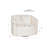 Rory White Sherpa Swivel Accent Chair