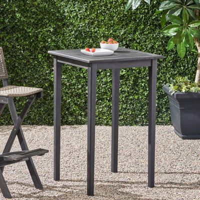 Table en bois pour les espaces extérieurs - Gris foncé, fabrication minimaliste grise tendance