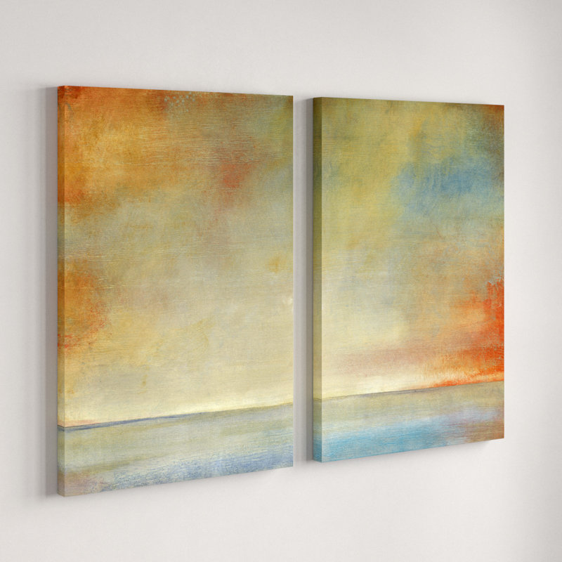 « tranquil ii diptych », ensemble de 2 reproductions sur toiles, H 18 po x l 12 po x L 1,5 po