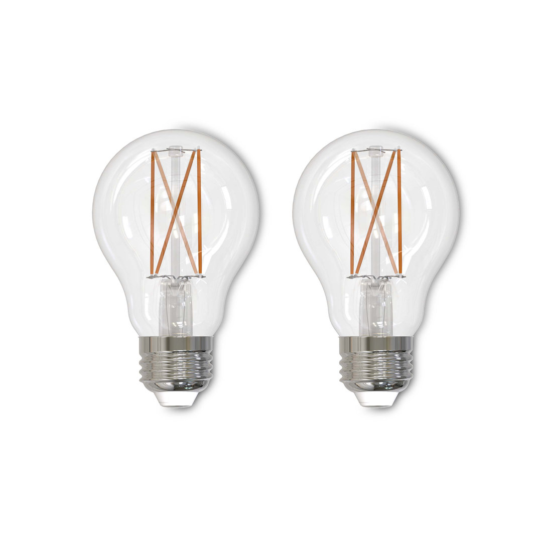 60 Watt Equivalent A19 E26/Medium (Standard) Dimmable 3000K LED Bulb (Set of 2) Bulbrite Industries