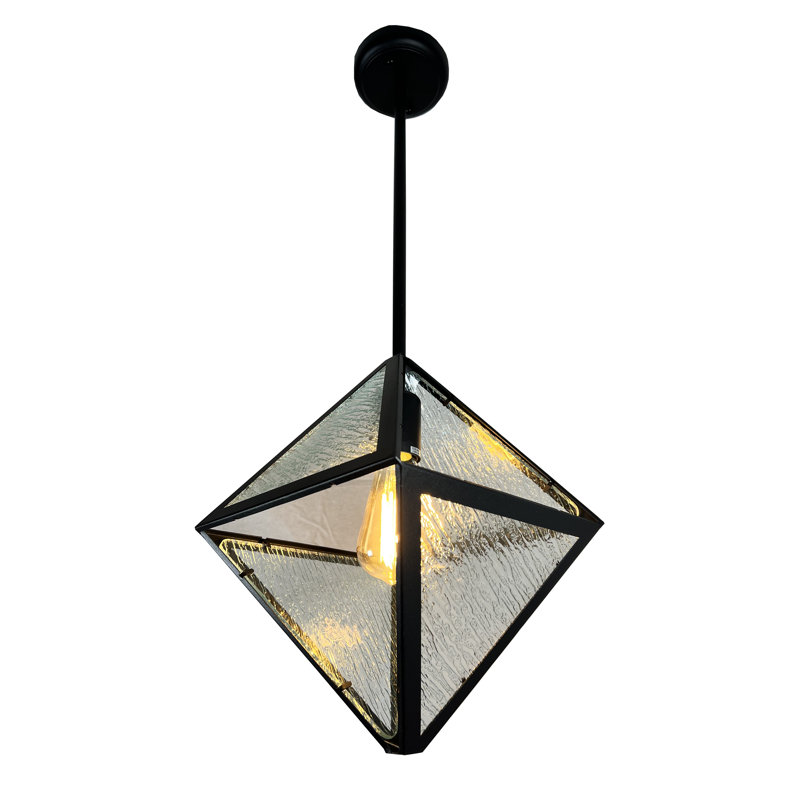1 - Light Black Unique/Statement Pendant
