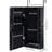 Jewellery Armoire with LED Lighted Mirror, Frameless Mirror with 3 Colour Lights, Hanging Organizer with 2 Drawers, Black