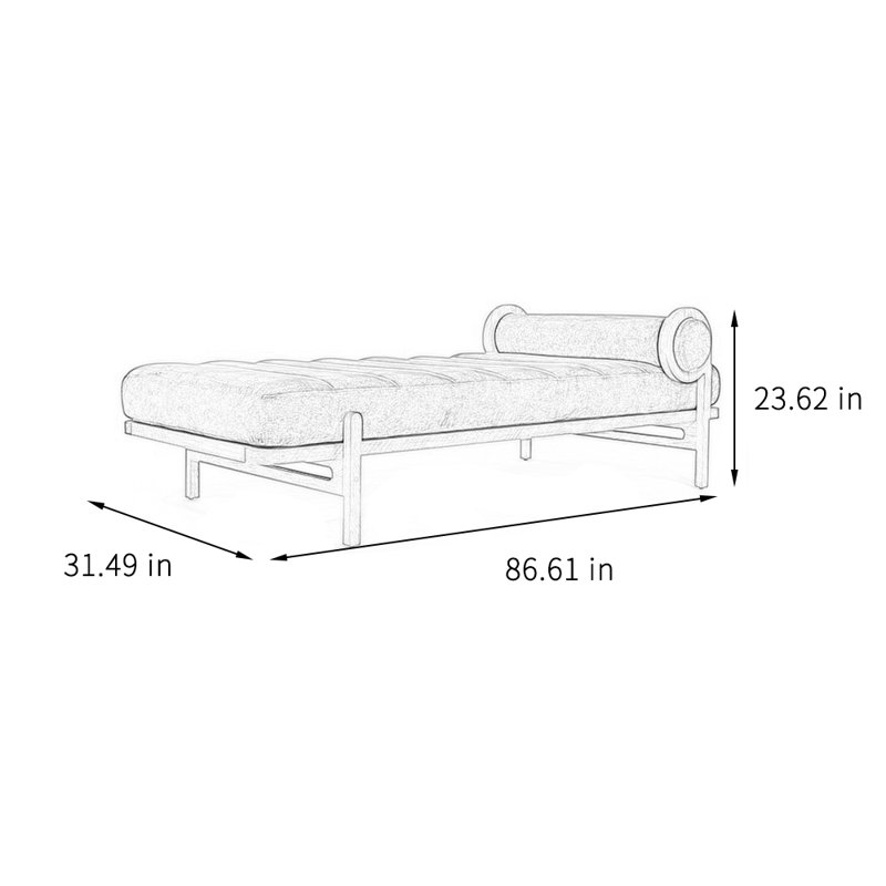 Creative solid wood leisure home chaise lounge
