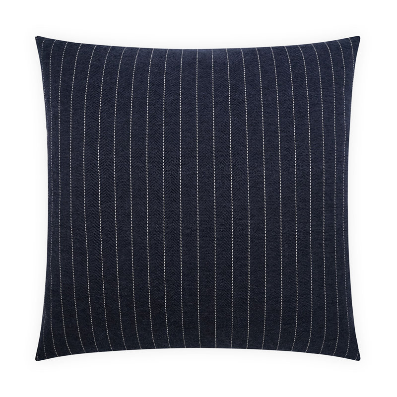 Donegal Square Pillow Cover & Insert, Navy, Square 24"