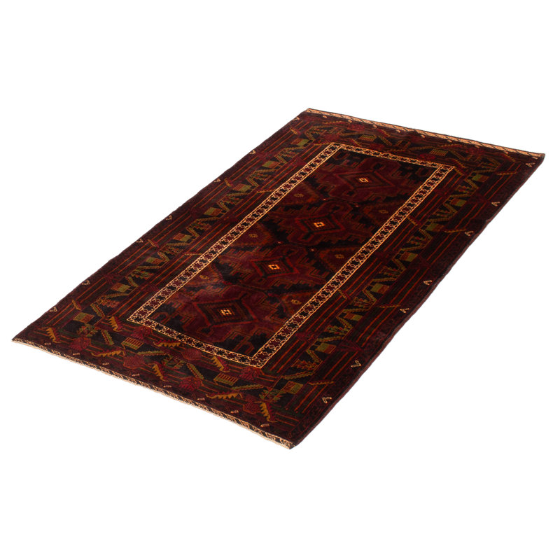 Tapis bourgogne Teimani 4 pi 9 po x 6 pi 6 po