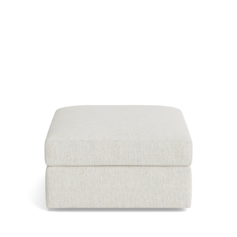 The OG Ottoman, Performance Weave - Snow