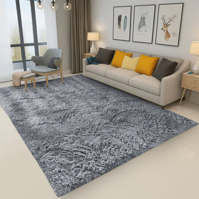 Standard Shag Ultra Soft Plush Carpet, Durable Non-Slip Cozy Home Rug