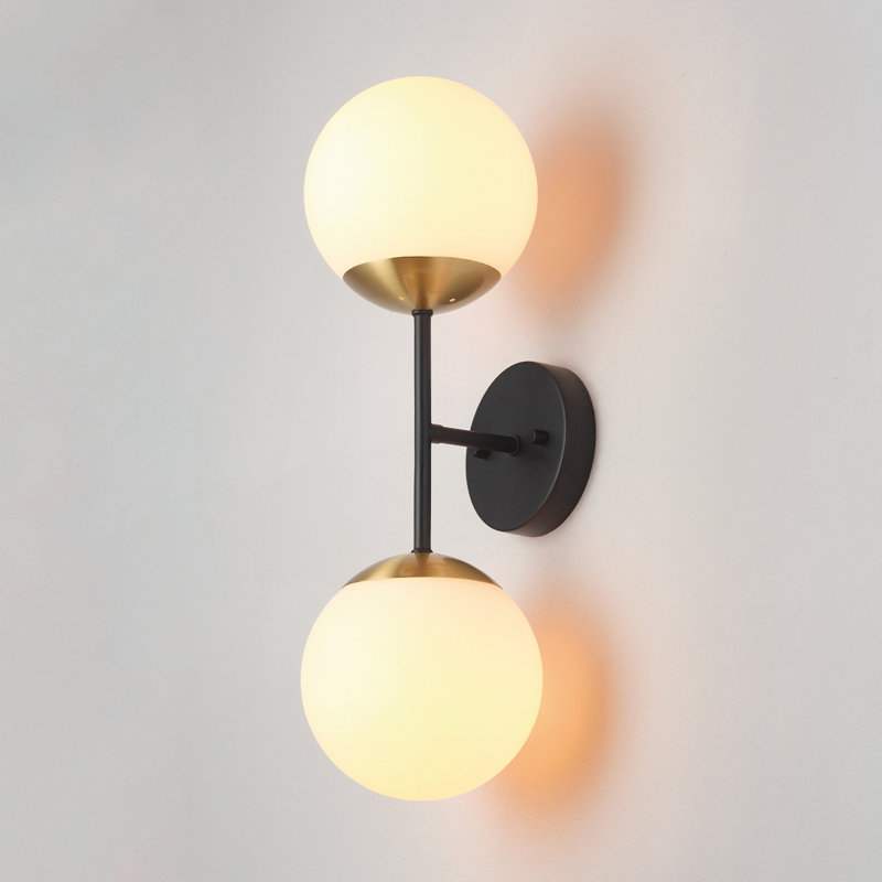Celestia Armed Sconce, Matte Black