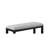 Dark Gray Brown Fabric Upholstered Counter-Height Bench - Linen Look & Modern Design-670449709-670449711