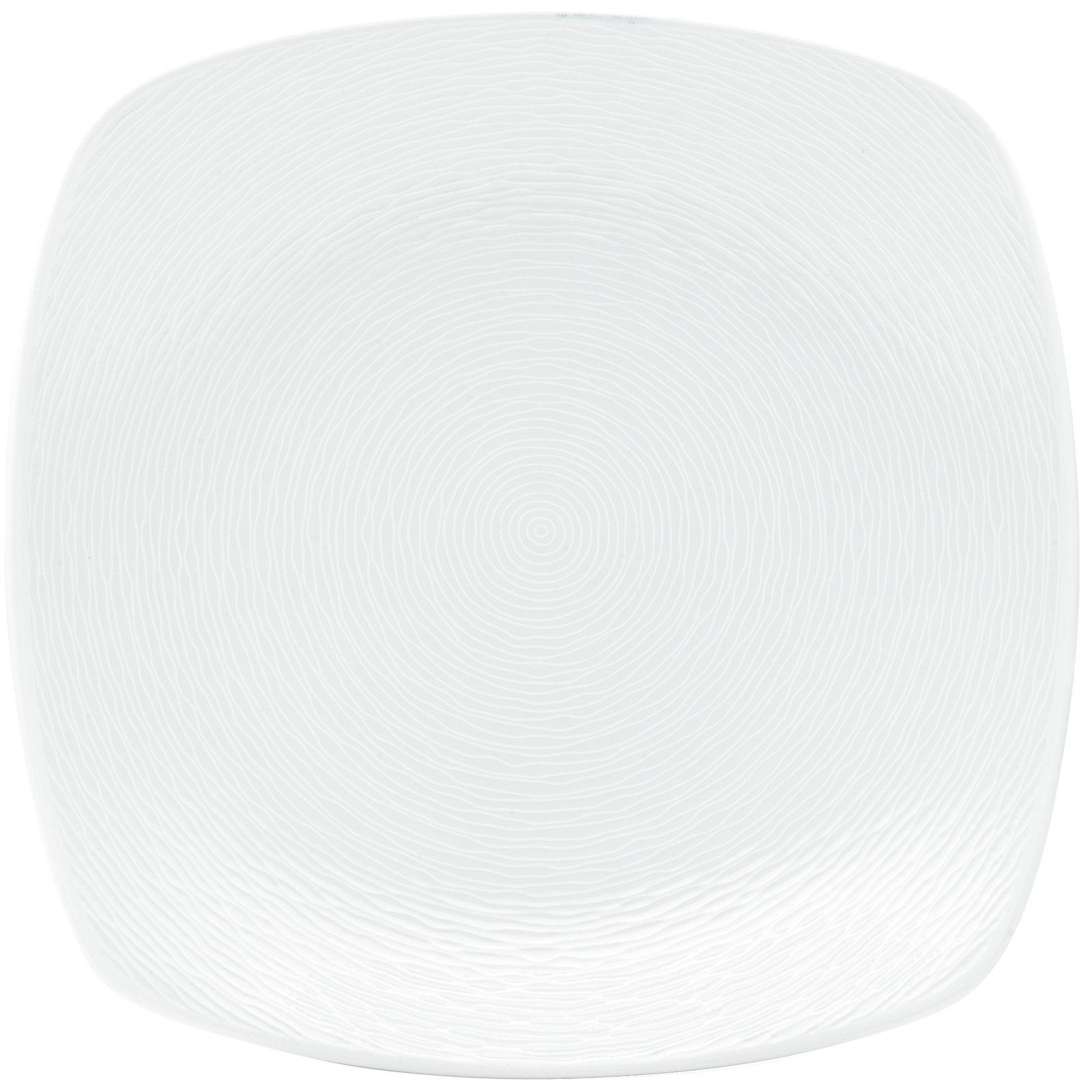 Noritake Colorscapes Swirl Square Porcelain Platter, White
