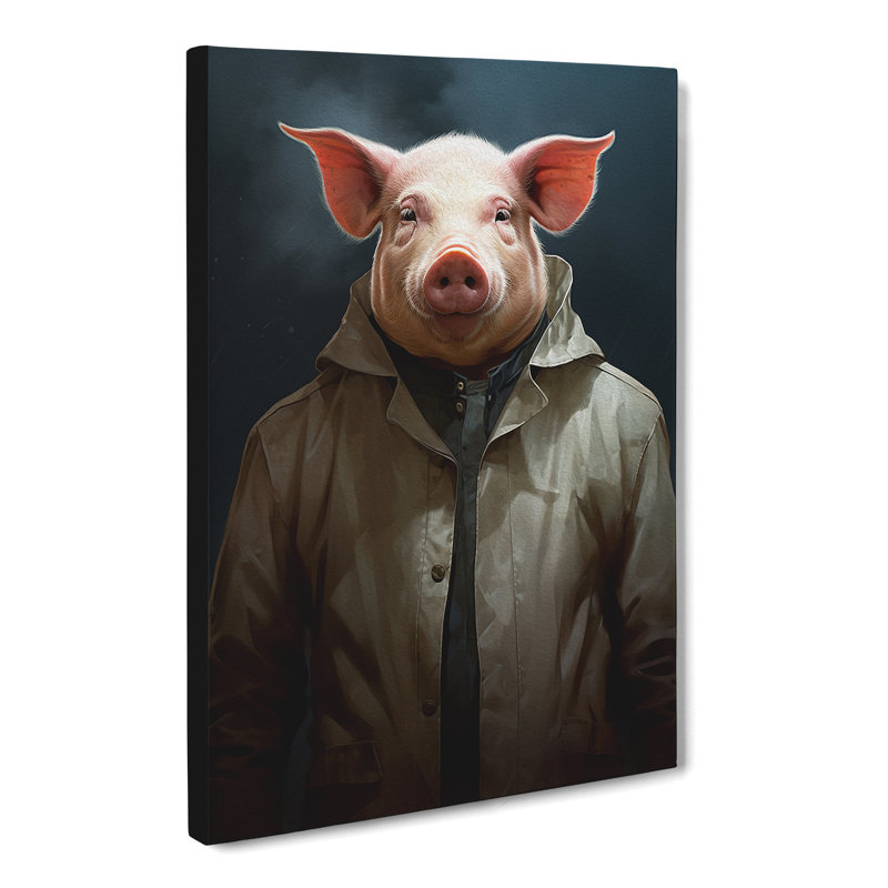 Pig Conceptual - No Frame Print, 50cm H x 35cm W x 3cm D